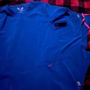 Smitten XS Scrubs top and bottom.